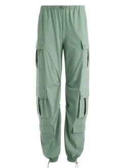 Shara Mid Rise Parachute Cargo Pants
