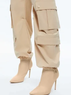 Shara Mid Rise Parachute Cargo Pants