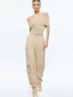 Shara Mid Rise Parachute Cargo Pants
