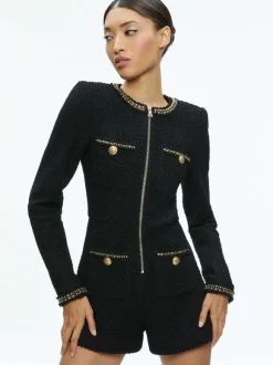 Shiloh Gold Zipper Romper