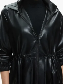 Simson Vegan Leather Windbreaker