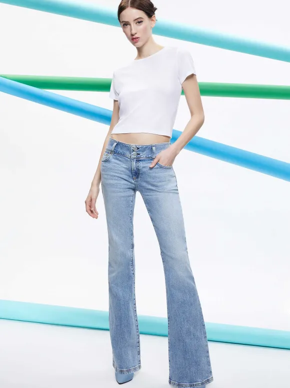 Stacey Low Rise Bell Bottom Jean