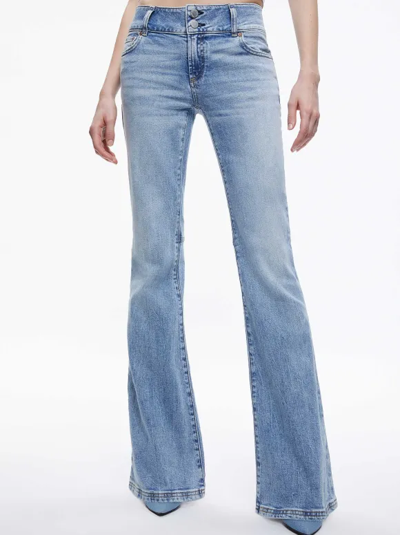 Stacey Low Rise Bell Bottom Jean
