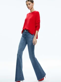 Stacey Mid Rise Bell Jean