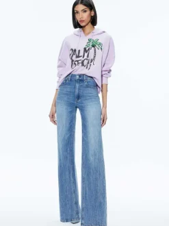 Sunny Boxy Cropped Hoodie