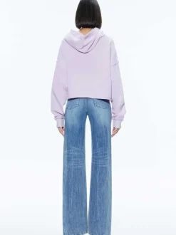 Sunny Boxy Cropped Hoodie