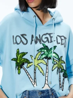 Sunny Boxy Cropped Hoodie