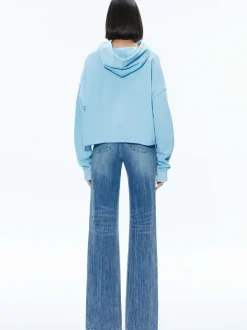 Sunny Boxy Cropped Hoodie