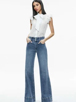 Talulah Ruffled Lace Blouse
