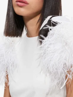 Tamica Feather Detail Top