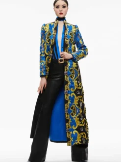 Thomas Embroidered Maxi Coat