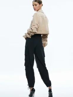 Tiff Denim Jacket With Bow Sleeve