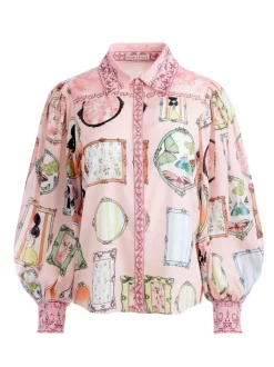 Tiffie Staceface Drama Sleeve Blouse