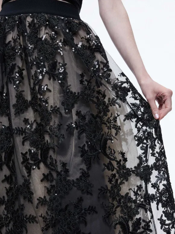 Tina Embellished Gown Skirt