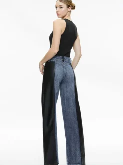Trish Vegan Leather Baggy Jean