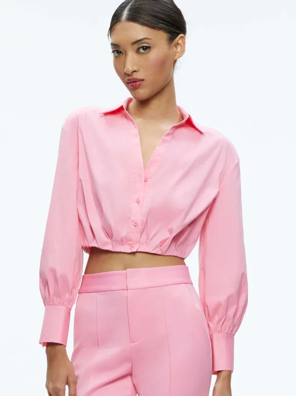 Trudy Cropped Button Down