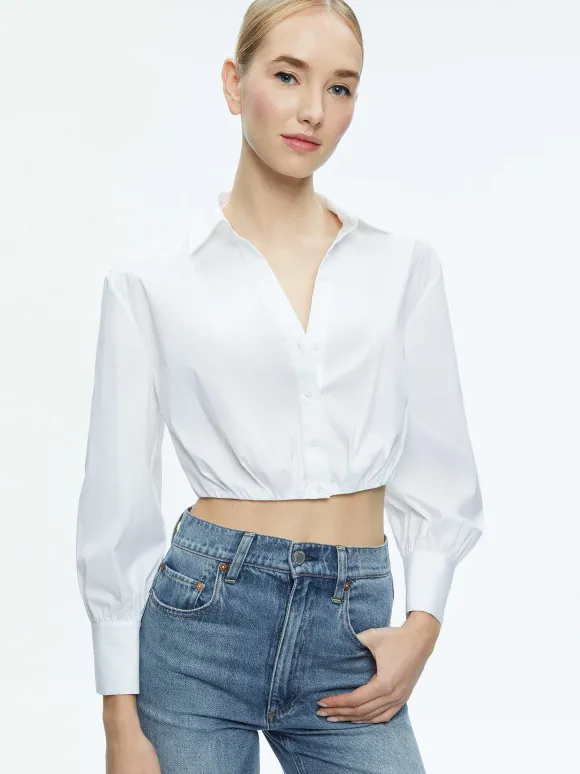 Trudy Cropped Button Down