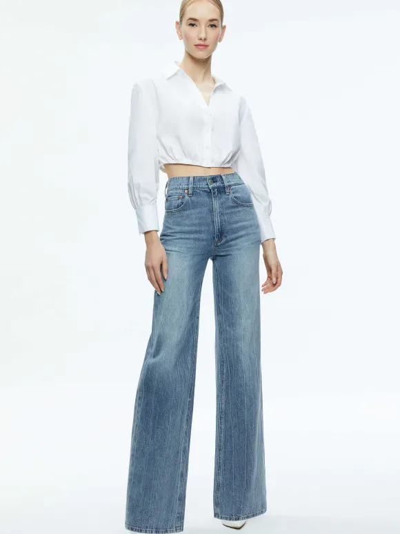 Trudy Cropped Button Down