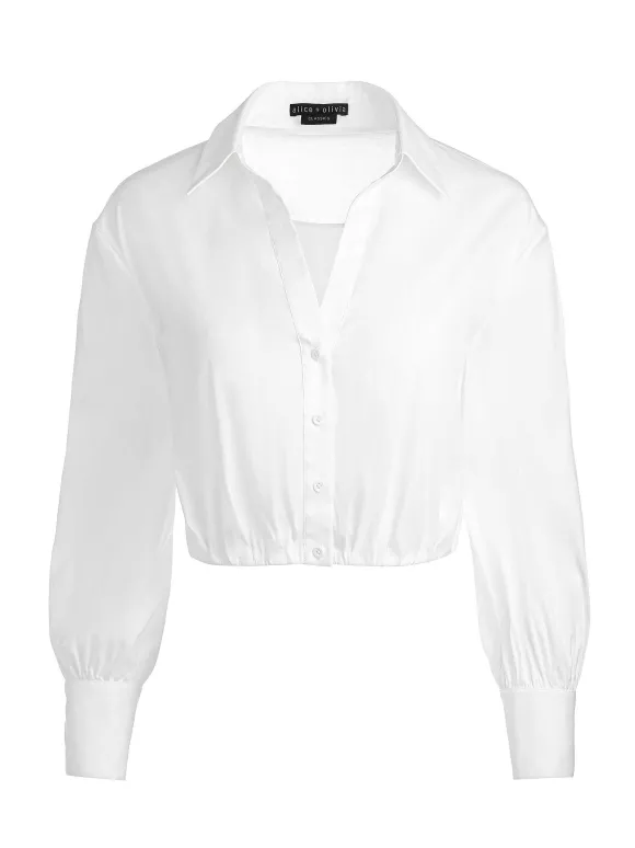 Trudy Cropped Button Down