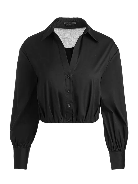 Trudy Cropped Button Down