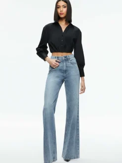 Trudy Cropped Button Down