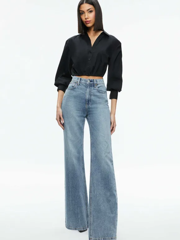 Trudy Cropped Button Down