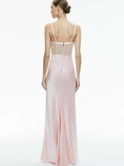 Valentina Draped Corset Maxi Dress