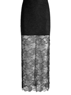 Vanita Embellished Neck Lace Crop Top + Iyanna Lace Maxi Skirt