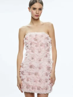 Velia Embellished Strapless Mini Dress
