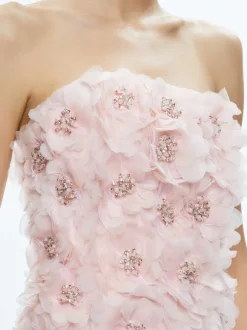 Velia Embellished Strapless Mini Dress
