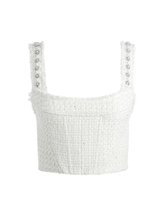 Vicenta Embellished Structured Corset + Ecenia Mini Skirt