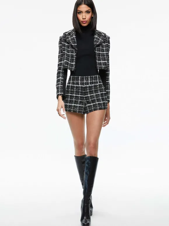 Yardley Cropped Fray Hem Jacket + Donald Tweed Short