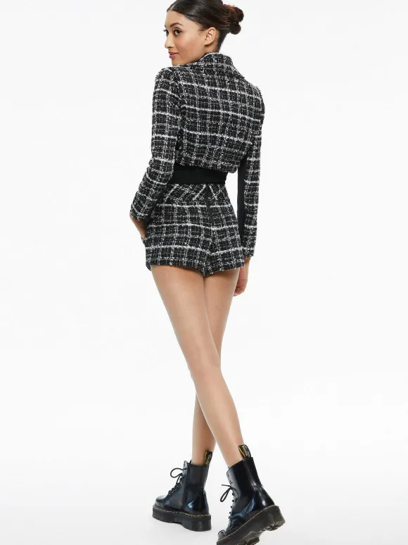 Yardley Cropped Fray Hem Jacket + Donald Tweed Short