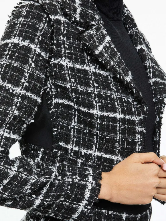 Yardley Cropped Fray Hem Jacket + Donald Tweed Short