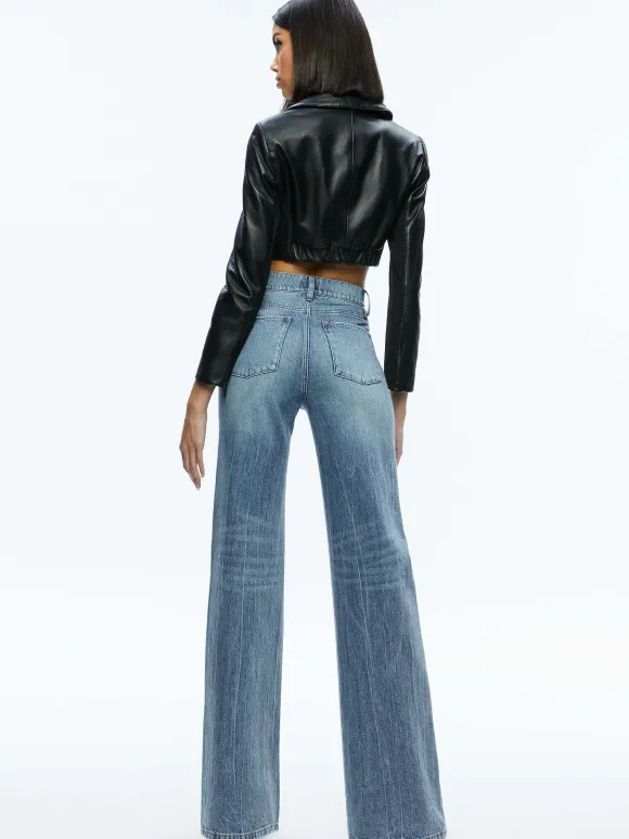 Yardley Leather Cropped Jacket